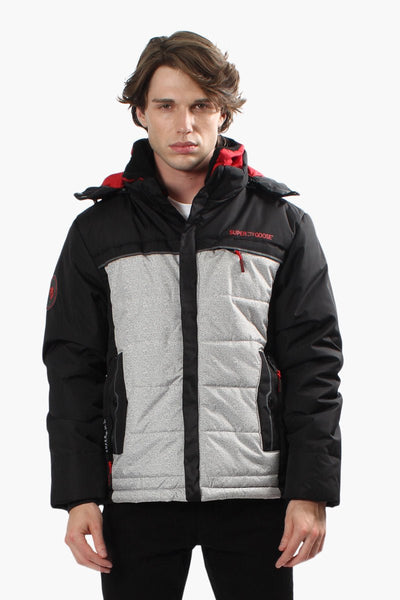 Super Triple Goose Solid Hooded Bomber Jacket - Grey - Mens Bomber Jackets - Canada Weather Gear