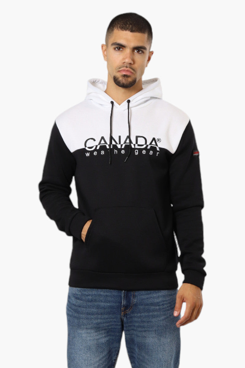 Canada Weather Gear Colour Block Embroidered Logo Hoodie - White - Mens Hoodies & Sweatshirts - Canada Weather Gear