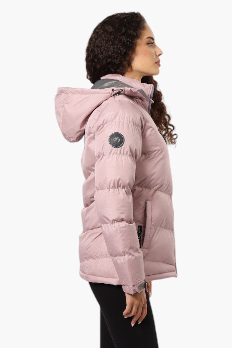 Canada Weather Gear Solid Bubble Bomber Jacket - Pink - Womens Bomber Jackets - Canada Weather Gear