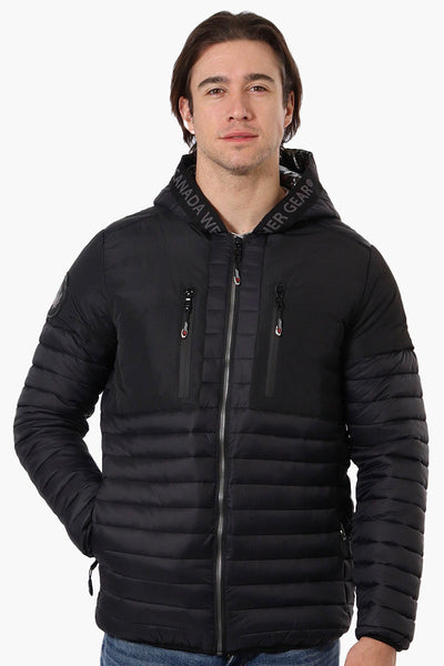 Canada Weather Gear Heat Retention Lining Bomber Jacket - Black - Mens Bomber Jackets - Canada Weather Gear