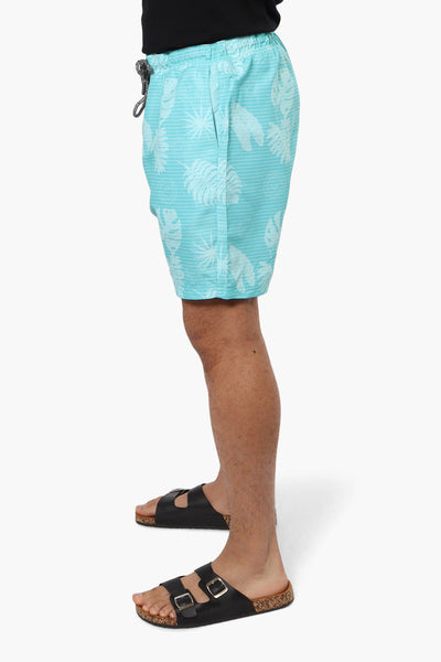 Canada Weather Gear Patterned Tie Waist Shorts - Turquoise - Mens Shorts & Capris - Canada Weather Gear