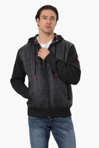 Canada Weather Gear Hooded Fleece Lined Lightweight Jacket - Black - Mens Lightweight Jackets - Canada Weather Gear