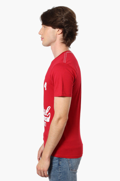 Canada Weather Gear Coast To Coast Print Tee - Red - Mens Tees & Tank Tops - Canada Weather Gear