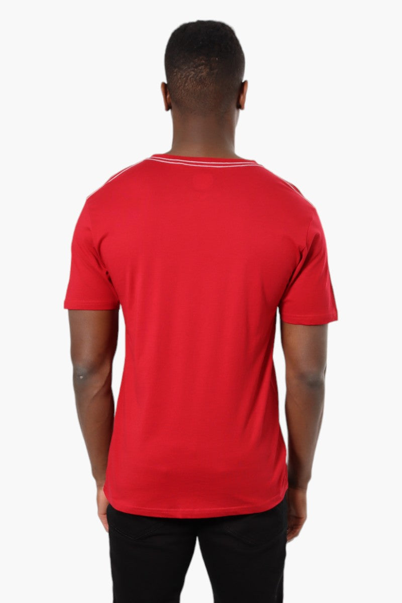 Canada Weather Gear Colour Block Tee - Red - Mens Tees & Tank Tops - Canada Weather Gear