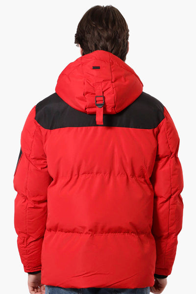 Canada Weather Gear Mouton Lined Bomber Jacket - Red - Mens Bomber Jackets - Canada Weather Gear