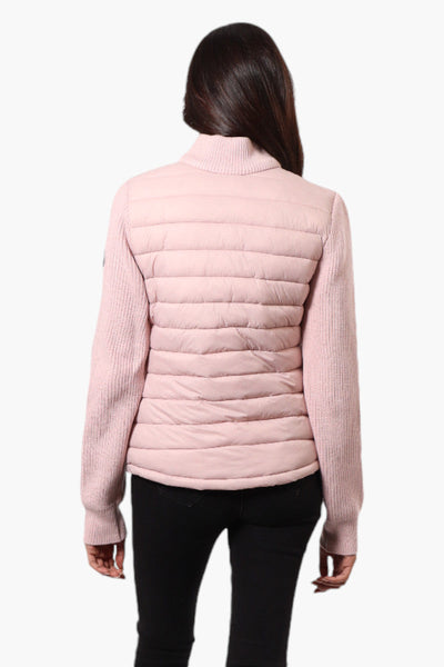 Canada Weather Gear Sweater Knit Zip Up Lightweight Jacket - Pink - Womens Lightweight Jackets - Canada Weather Gear