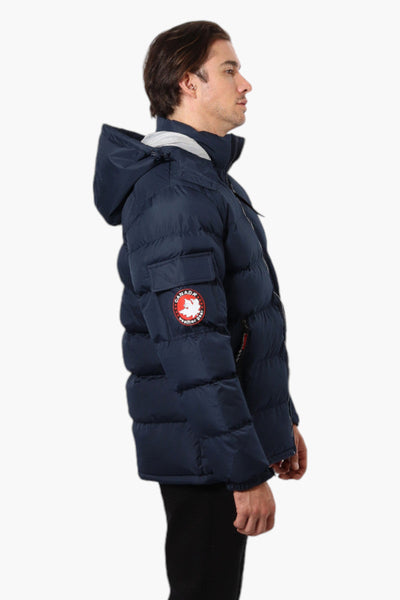 Canada Weather Gear Zip Pocket Bubble Bomber Jacket - Navy - Mens Bomber Jackets - Canada Weather Gear