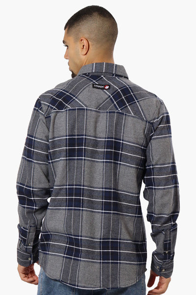 Canada Weather Gear Plaid Button Down Casual Shirt - Grey - Mens Casual Shirts - Canada Weather Gear