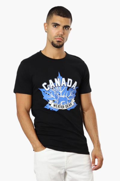 Canada Weather Gear Moose Print Tee - Black - Mens Tees & Tank Tops - Canada Weather Gear
