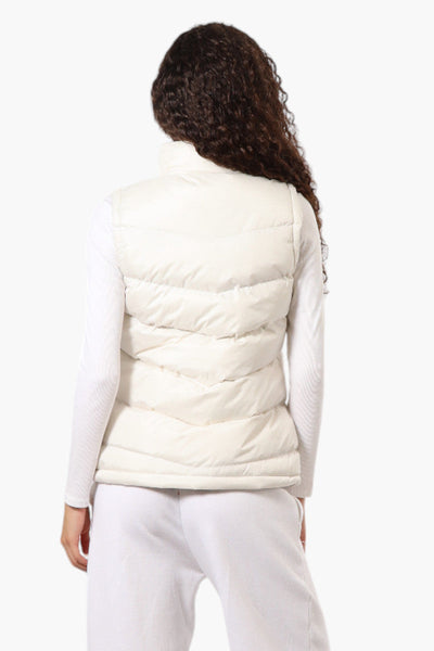 Super Triple Goose Solid Bubble Vest - White - Womens Vests - Canada Weather Gear