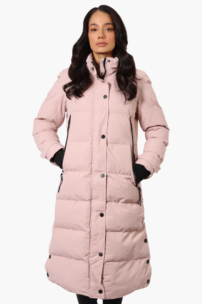 Canada Weather Gear Long Puffer Parka Jacket - Blush - Womens Parka Jackets - Canada Weather Gear