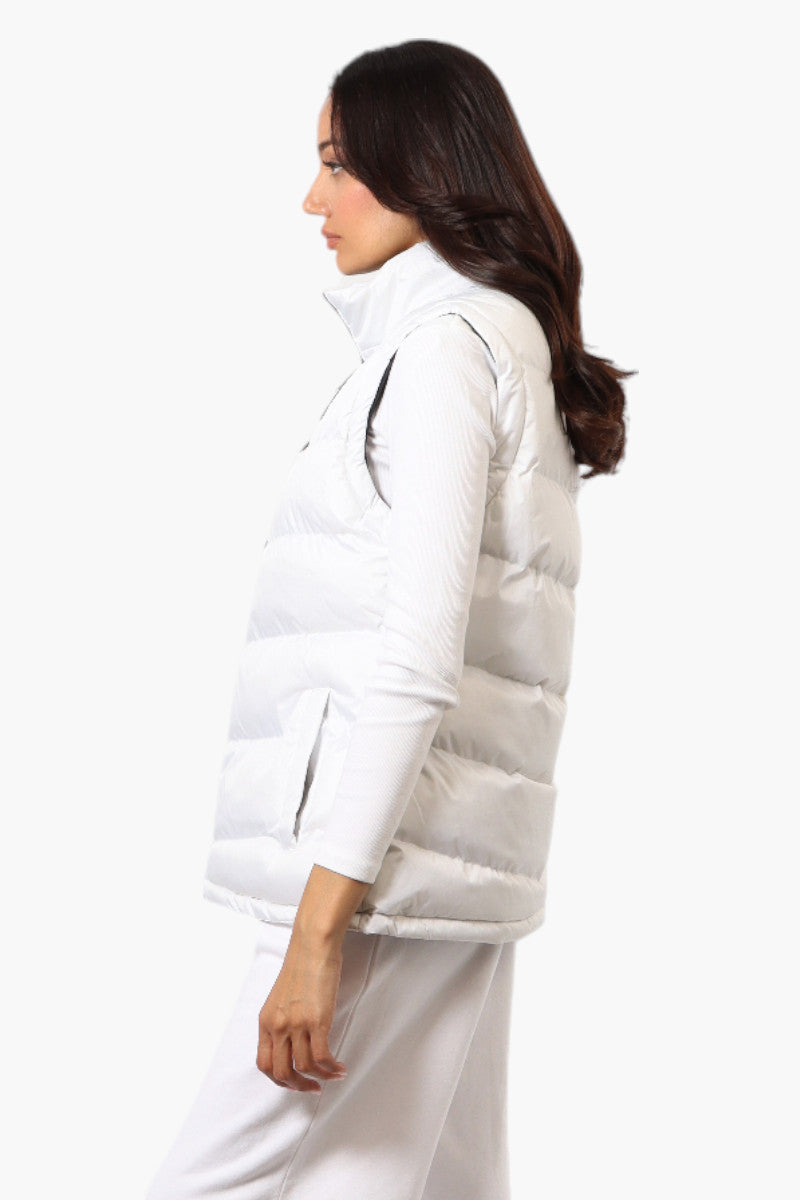 Canada Weather Gear Solid Bubble Vest - White - Womens Vests - Canada Weather Gear