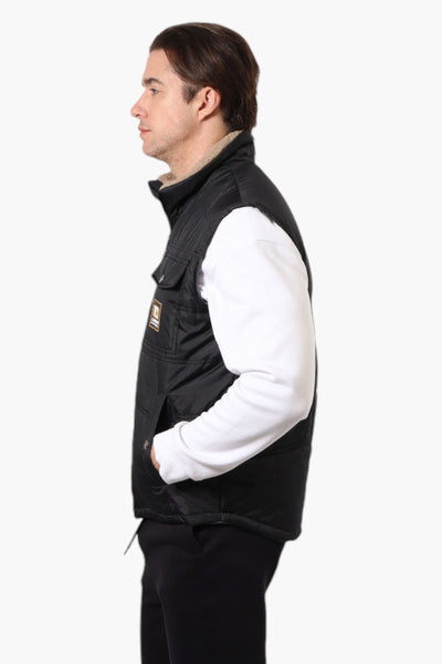 Canada Work Gear Sherpa Collar Bubble Vest - Black - Mens Vests - Canada Weather Gear