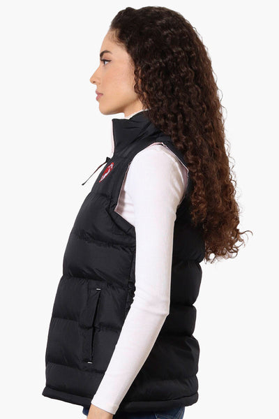 Canada Weather Gear Fleece Lined Collar Bubble Vest - Navy - Womens Vests - Canada Weather Gear