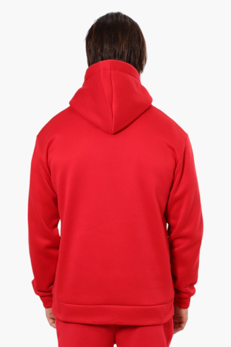 Canada Weather Gear Solid Centre Logo Hoodie - Red - Mens Hoodies & Sweatshirts - Canada Weather Gear