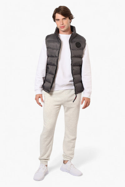 Canada Weather Gear Solid Bubble Vest - Grey - Mens Vests - Canada Weather Gear