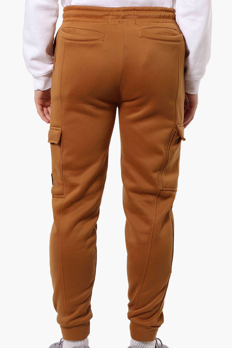 Super Triple Goose Tie Waist Cargo Joggers - Brown - Mens Joggers & Sweatpants - Canada Weather Gear