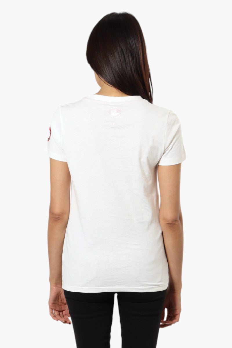 Canada Weather Gear Maple Leaf Print Tee - White - Womens Tees & Tank Tops - Canada Weather Gear