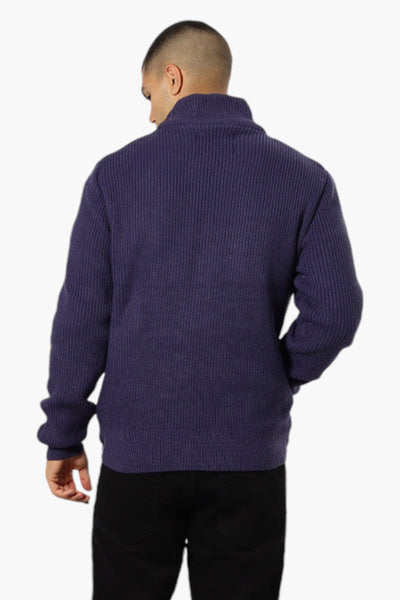 Canada Weather Gear Sweater Knit Polyfill Lightweight Jacket - Navy - Mens Lightweight Jackets - Canada Weather Gear