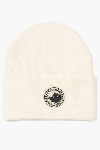 Canada Weather Gear Basic Cuffed Hat - Cream - Mens Hats - Canada Weather Gear