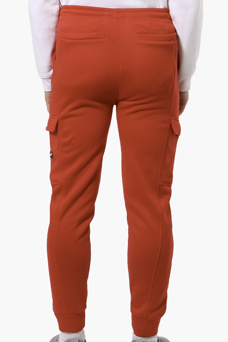 Canada Weather Gear Tie Waist Cargo Joggers - Red - Mens Joggers & Sweatpants - Canada Weather Gear