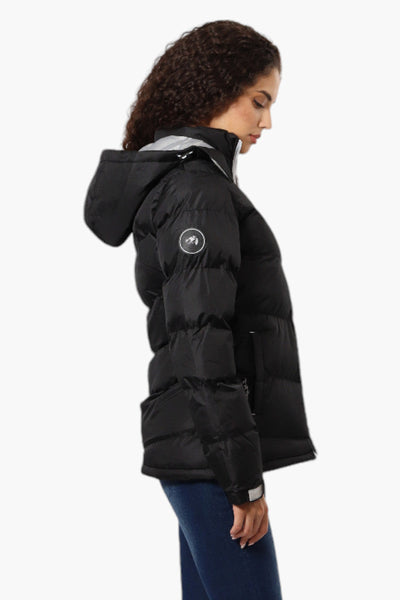 Canada Weather Gear Solid Bubble Bomber Jacket - Black - Womens Bomber Jackets - Canada Weather Gear