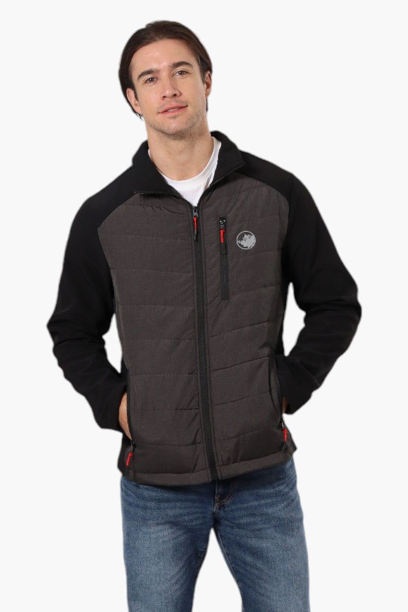 Canada Weather Gear Quilted Bubble Lightweight Jacket - Black - Mens Lightweight Jackets - Canada Weather Gear