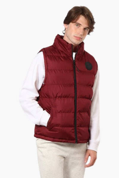 Canada Weather Gear Solid Bubble Vest - Burgundy - Mens Vests - Canada Weather Gear