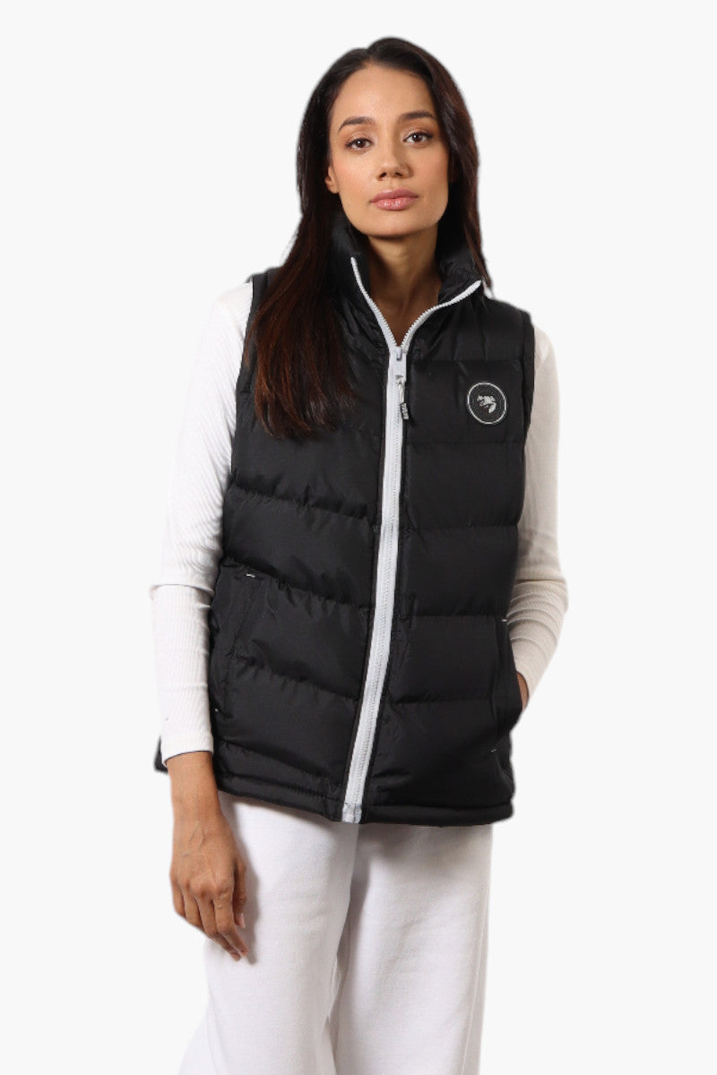 Super Triple Goose Solid Bubble Vest - Black - Womens Vests - Canada Weather Gear