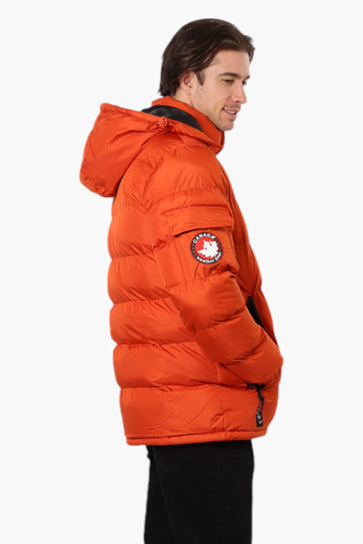 Canada Weather Gear Zip Pocket Bubble Bomber Jacket - Orange - Mens Bomber Jackets - Canada Weather Gear