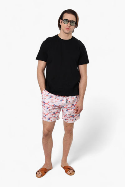 Canada Weather Gear Tropical Pattern Shorts - Pink - Mens Shorts & Capris - Canada Weather Gear