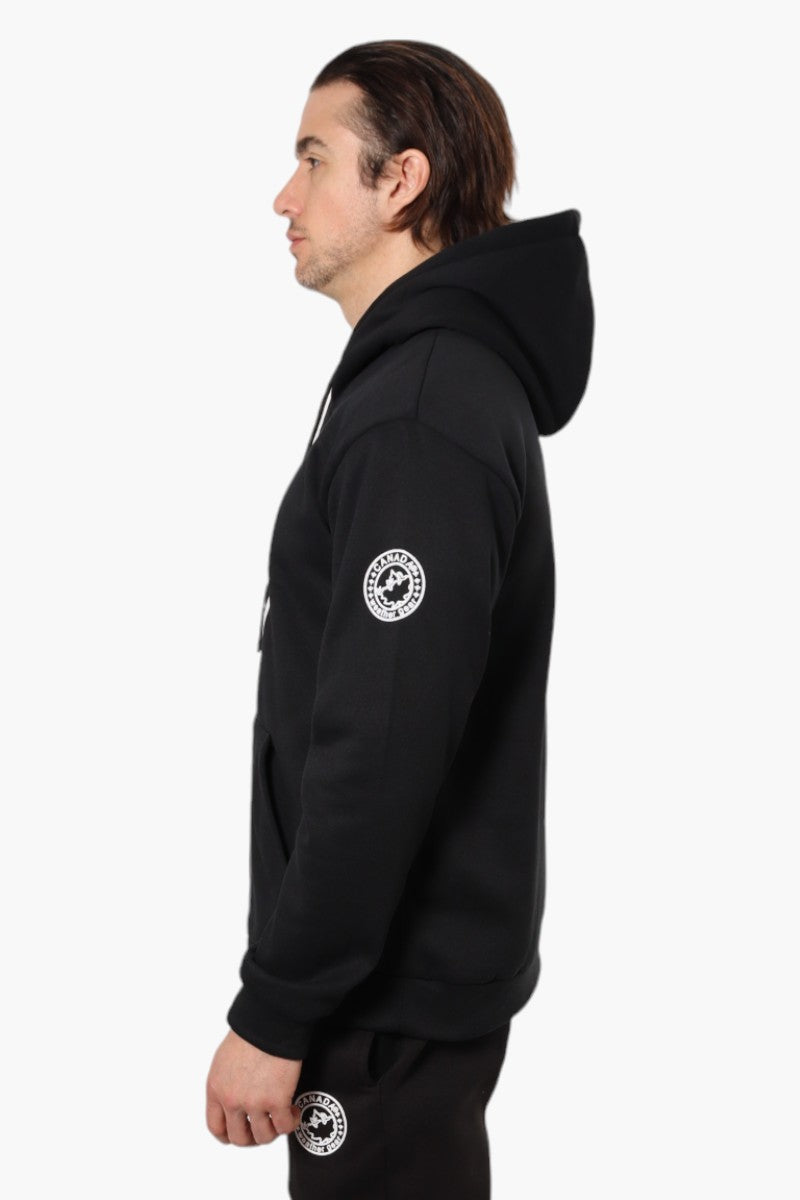 Canada Weather Gear Solid Centre Logo Hoodie - Black - Mens Hoodies & Sweatshirts - Canada Weather Gear