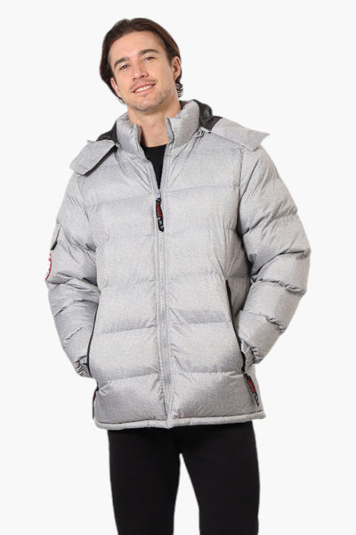 Canada Weather Gear Zip Pocket Bubble Bomber Jacket - Grey - Mens Bomber Jackets - Canada Weather Gear