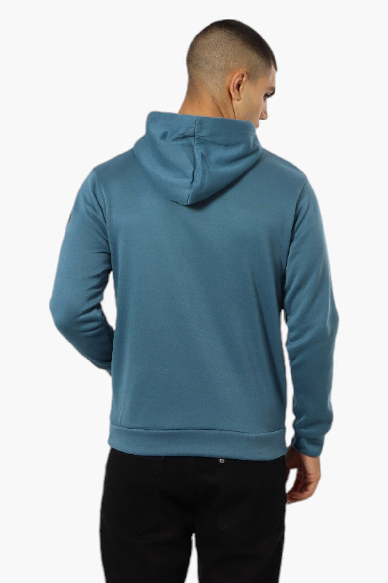 Canada Weather Gear Camping Print Hoodie - Teal - Mens Hoodies & Sweatshirts - Canada Weather Gear