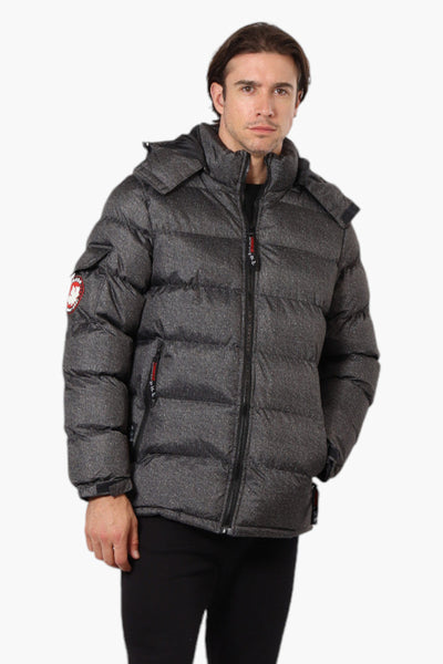 Canada Weather Gear Zip Pocket Bubble Bomber Jacket - Grey - Mens Bomber Jackets - Canada Weather Gear