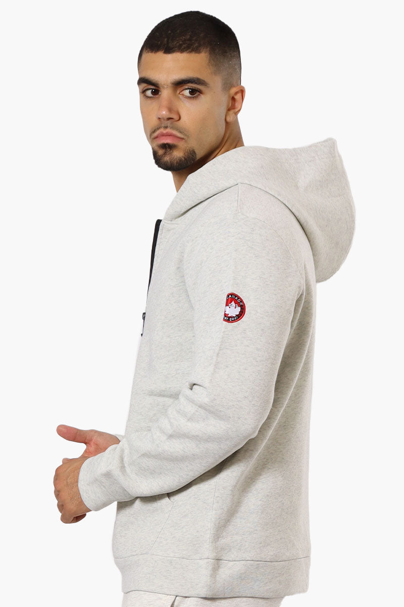 Canada Weather Gear Logo Zipper Detail Hoodie - Stone - Mens Hoodies & Sweatshirts - Canada Weather Gear