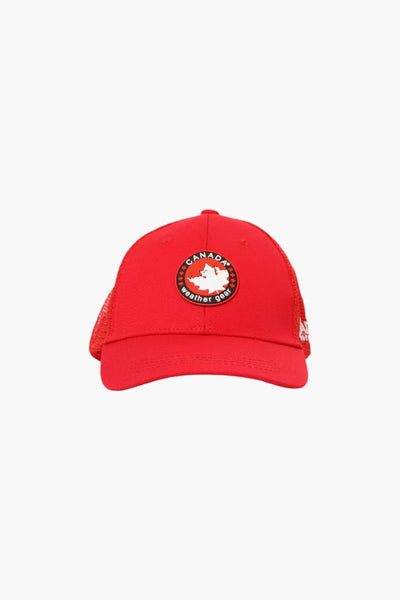 Canada Weather Gear Classic Mesh Baseball Hat - Red - Mens Hats - Canada Weather Gear