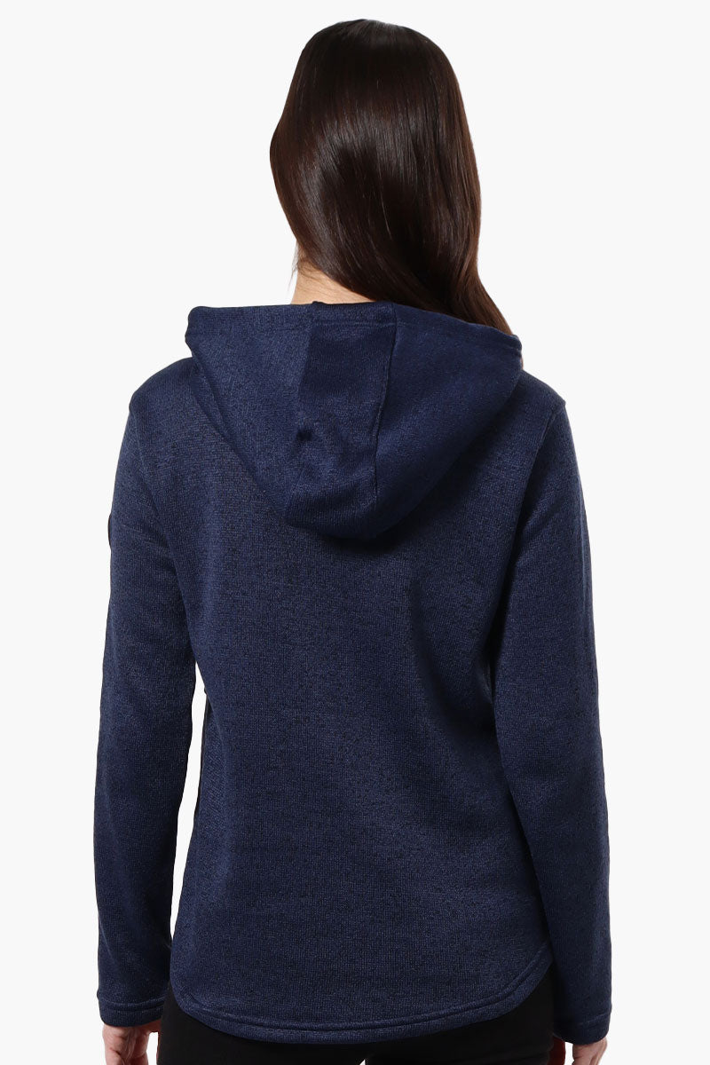 Canada Weather Gear Chest Logo Fleece Hoodie - Navy - Womens Hoodies & Sweatshirts - Canada Weather Gear