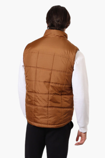 Canada Work Gear Sherpa Collar Bubble Vest - Brown - Mens Vests - Canada Weather Gear