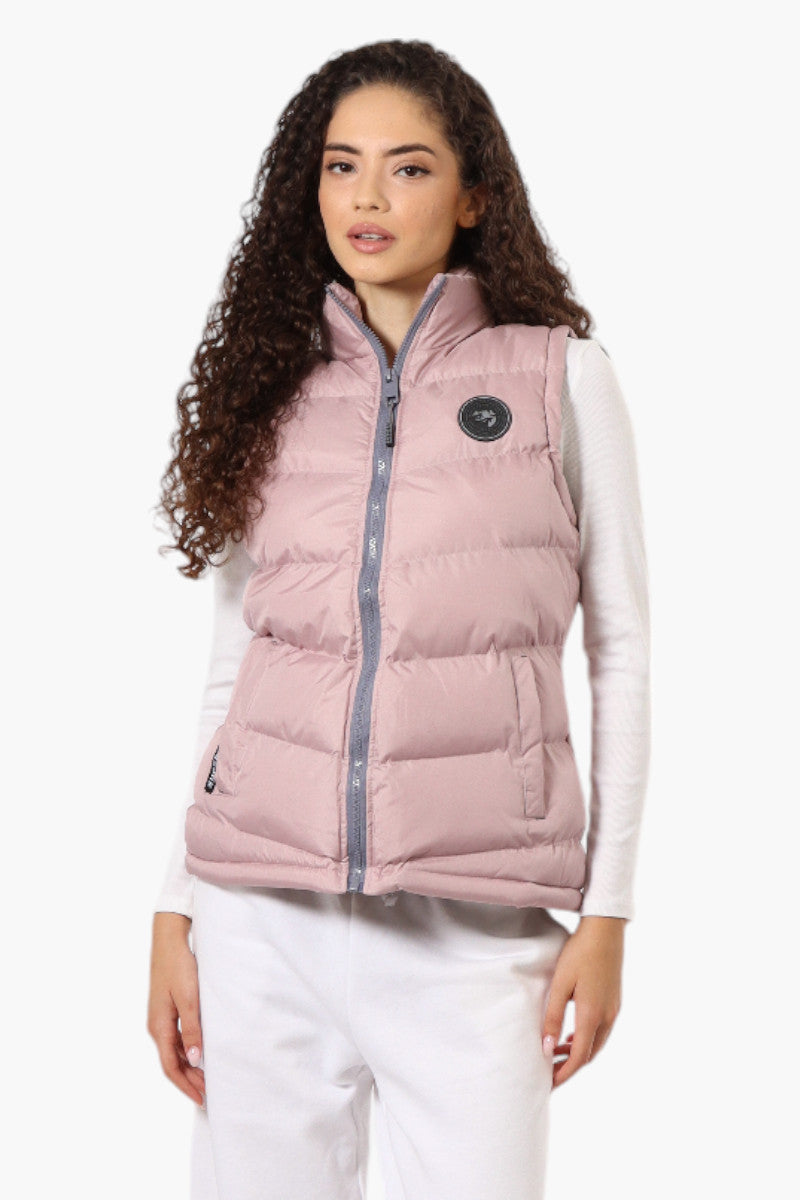 Super Triple Goose Solid Bubble Vest - Pink - Womens Vests - Canada Weather Gear