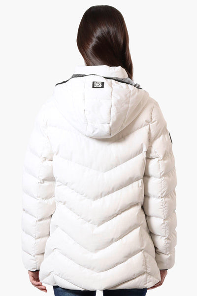 Super Triple Goose Heat Retention Lining Bomber Jacket - White - Womens Bomber Jackets - Canada Weather Gear