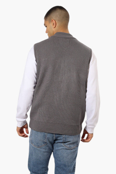 Canada Weather Gear Sweater Knit Polyfill Puffer Vest - Grey - Mens Vests - Canada Weather Gear