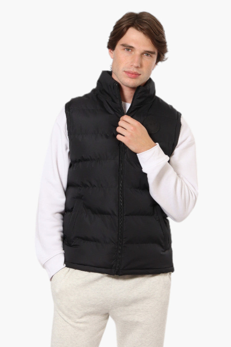 Canada Weather Gear Solid Bubble Vest - Black - Mens Vests - Canada Weather Gear