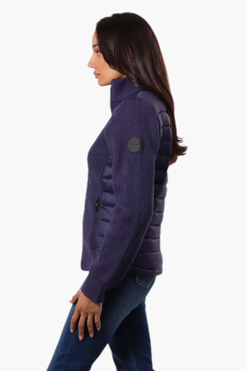 Canada Weather Gear Sweater Knit Zip Up Lightweight Jacket - Navy - Womens Lightweight Jackets - Canada Weather Gear