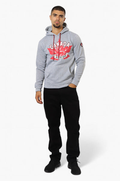 Canada Weather Gear Moose Print Hoodie - Grey - Mens Hoodies & Sweatshirts - Canada Weather Gear