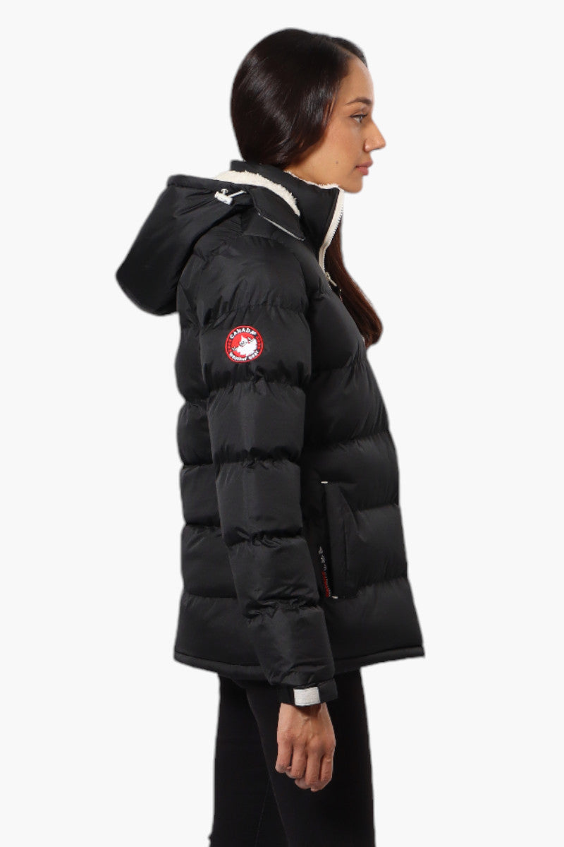 Canada Weather Gear Solid Bubble Bomber Jacket - Black - Womens Bomber Jackets - Canada Weather Gear