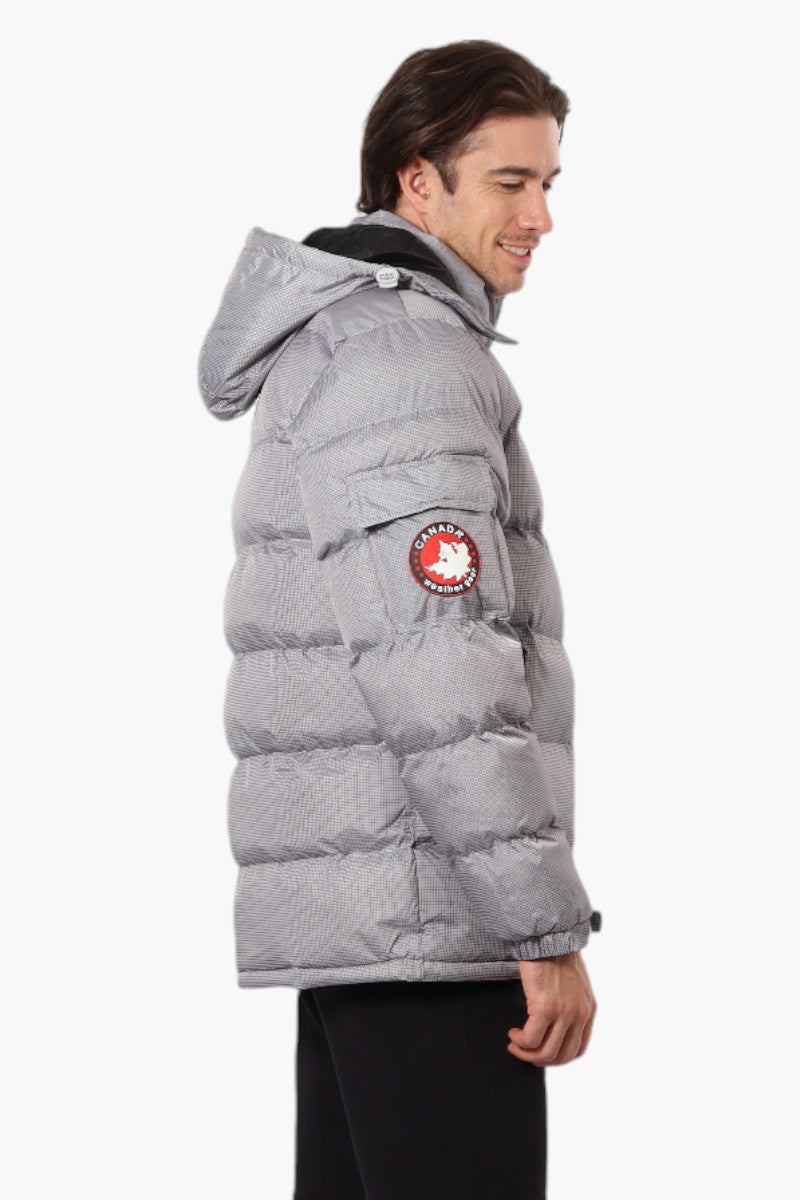 Canada Weather Gear Zip Pocket Bubble Bomber Jacket - Grey - Mens Bomber Jackets - Canada Weather Gear