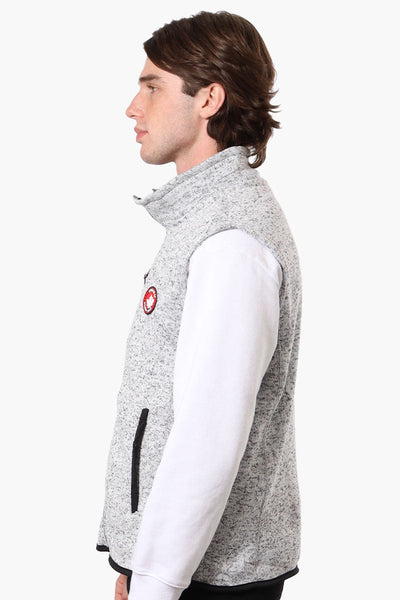 Canada Weather Gear Full Zip Fleece Vest - Grey - Mens Vests - Canada Weather Gear