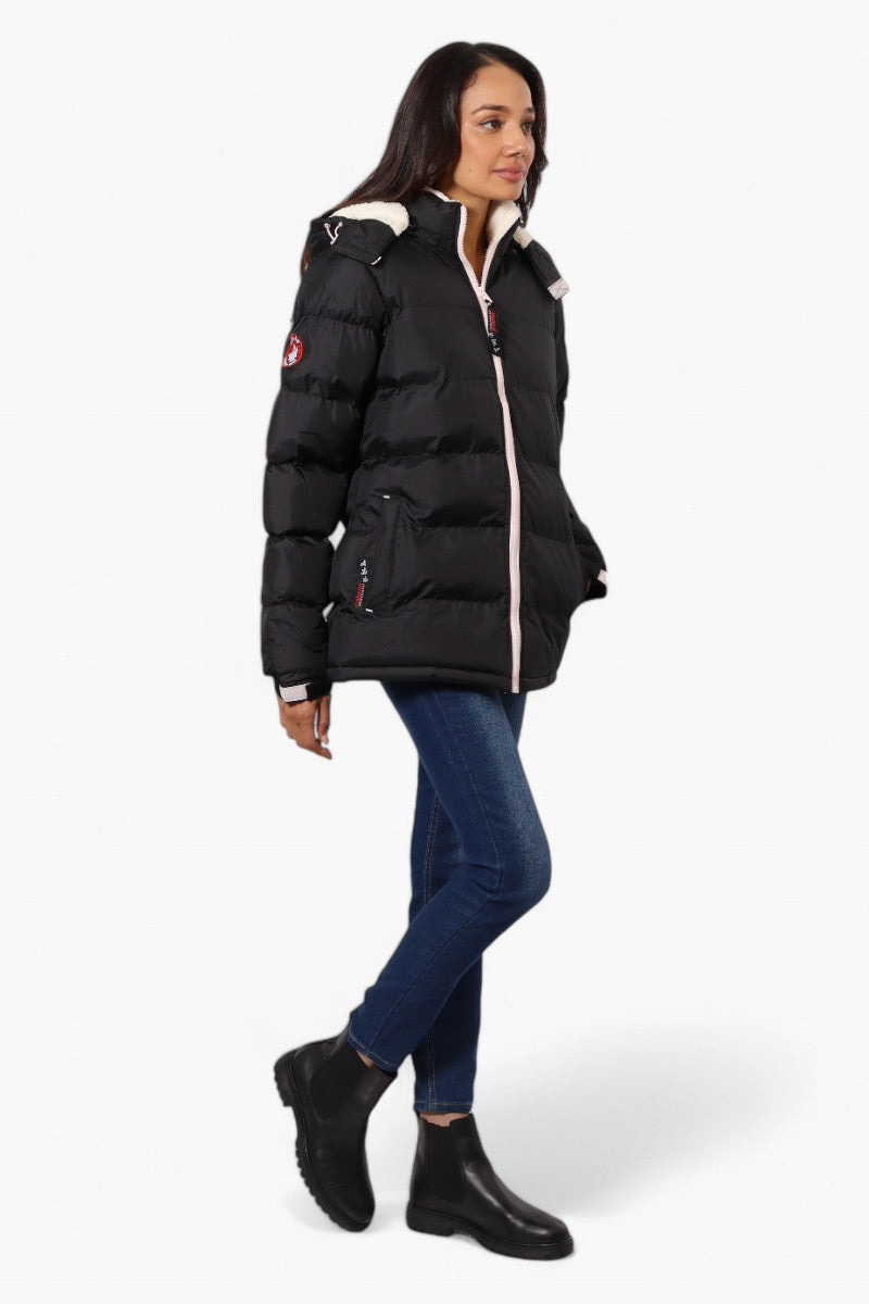 Canada Weather Gear Solid Bubble Bomber Jacket - Black - Womens Bomber Jackets - Canada Weather Gear