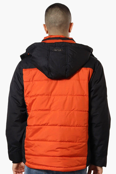 Super Triple Goose Contrast Detail Bubble Bomber Jacket - Orange - Mens Bomber Jackets - Canada Weather Gear